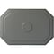 Ekena Millwork Felix Ceiling Medallion, Hand-Painted Silver, 25 1/4"W x 17 1/4"H x 1 3/4"P CM25FESLS - alternate 1